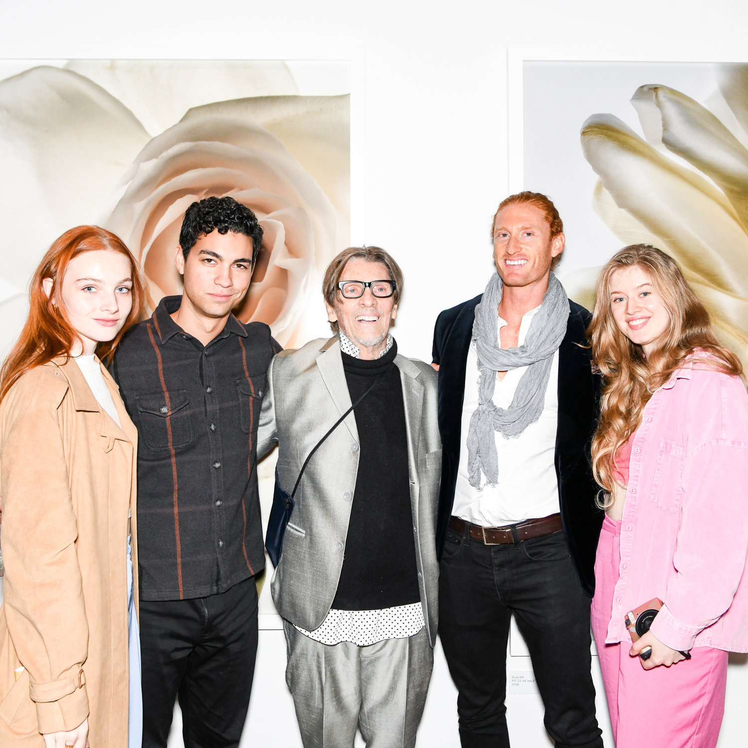 The opening of "Andy in Nature," celebrating Andy Warhol's connection to the natural world, was called "a glorious, high-energy evening.” Pictured are Caroline Hahn, left; Davi Santos; Christopher Makos; Brian Persico; and Marina Golubeva.